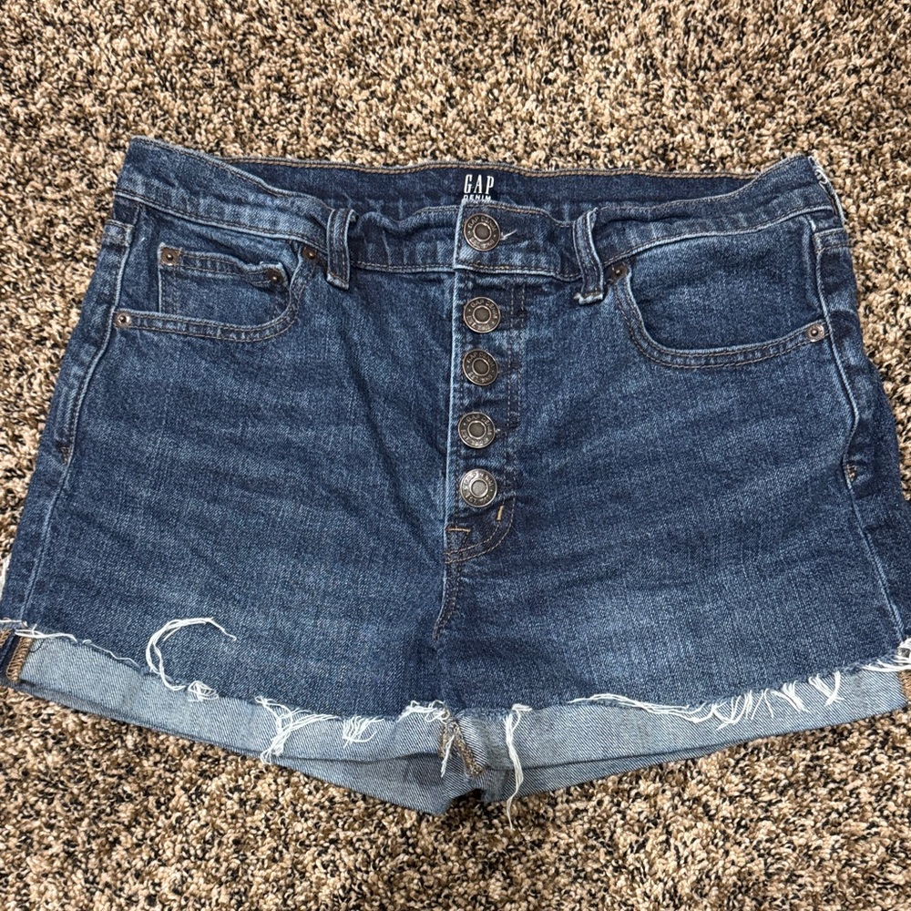 GAP Women's Dark Blue Jean Shorts